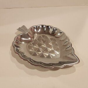 Vintage Chrome Plate Leaf Tray (small) *AS IS*